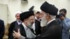 Iranian Supreme Leader Ali Khamenei and head of Judiciary Ebrahim Raeesi, undated. File photo