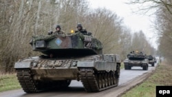 Pressure has been mounting on Berlin to provide Leopard battle tanks to Ukraine. 