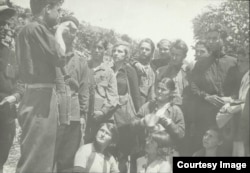 Студенты педтехникума на уроках военного дела, 1932 год