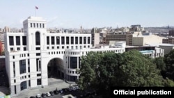 Armenia - The Armenian Foreign Ministry building in Yerevan.