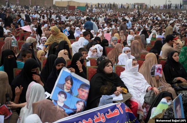 Pakistan's embattled Pashtun community came out en masse to protest the alleged forced disappearances of thousands of men.