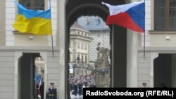 Вхід до празького Граду під час візиту президента України Віктора Ющенка, 2009 рік