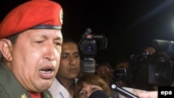 Venezuelan President Hugo Chavez has spoken out in support of Argentina
