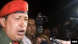 Venezuelan President Hugo Chavez has spoken out in support of Argentina 