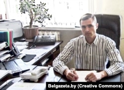 Павал Сьпірын падчас працы ў сыстэме жыльлёва-камунальнай гаспадаркі, архіўнае фота