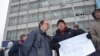 Пикет дальнобойщиков против системы "Платон" в Новосибирске, 5 декабря 2015 года