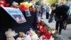 Меморіал загиблим під час масового вбивства в Керченському політехнічному коледжі. Керч, 18 жовтня 2018 року
