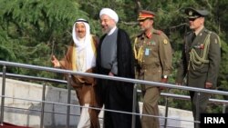 Sheikh Sabah al-Ahmad Al-Sabah və Hassan Rouhani