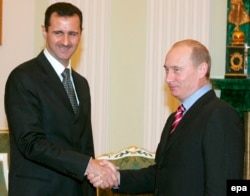 Сирия президенті Башар Асад пен Ресей президенті Владимир Путин. Мәскеу, 19 желтоқсан 2006 жыл.
