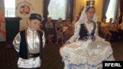 Tatar children dance at a celebration of the 60th anniversary of Tatar immigration to Australia in Adelaide.