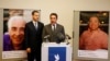 Attorney Jared Genser and Babak Namazi, the brother and son of two prisoners in Iran, who hold both U.S. and Iranian citizenship and who have been sentenced to lengthy prison terms in Iran, address the media in Vienna, April 25, 2017