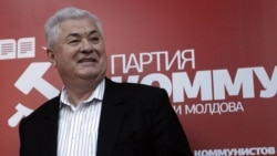 Liderul PCRM, Vladimir Voronin, la o conferință de presă la sediul PCRM, din noiembrie 2010.