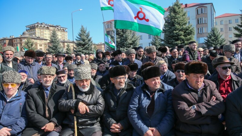 Ingush Activist Sentenced Over Violence At Rallies Against Chechnya Border Deal