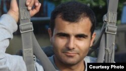 Armenia -- Hakob Karapetian, a journalist who was attached during a campagn rally held by the Republican party in Yerevan.