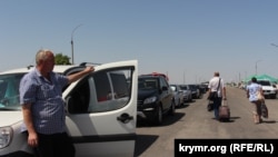 Админграница с аннексированным Крымом, КПВВ «Чонгар», 2 июля 2017 года
