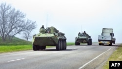 Переброска украинских военных в Донецкую область