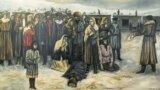 Картина Багаудина Сагова "Назрань. Выселение"