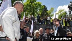 „ქართული პარტიის საპროტესტო აქცია გურჯაანში. ფოტოს ავტორი: www.ick.ge