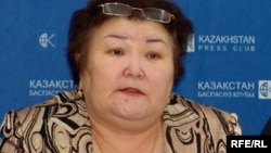 «Ар-намыс» ұйымының жетекшісі Ғалия Әміртаева. Алматы, 4 ақпан 2009 жыл.