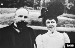 Петр Столыпин с супругой Ольгой, 1906 год