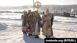 Беларуская калядная каза на сыбірскім марозе
