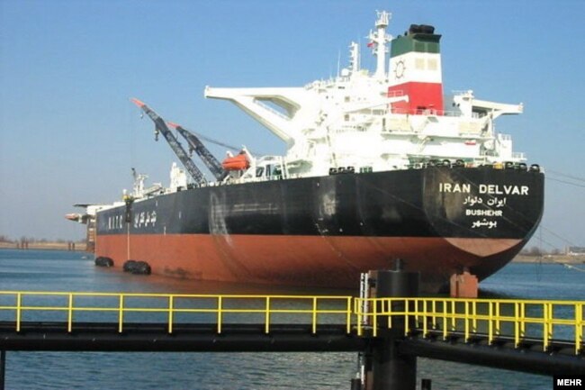 An Iranian oil tanker