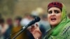 FILE: Sanna Ejaz, a female leader of the Pashtun Tahafuz (Protection) Movement, or PTM, decided to lodge a formal police complaint after receiving threats.