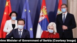 Potpisivanje ugovora u Predsedništvu Srbije (6. oktobar 2020)