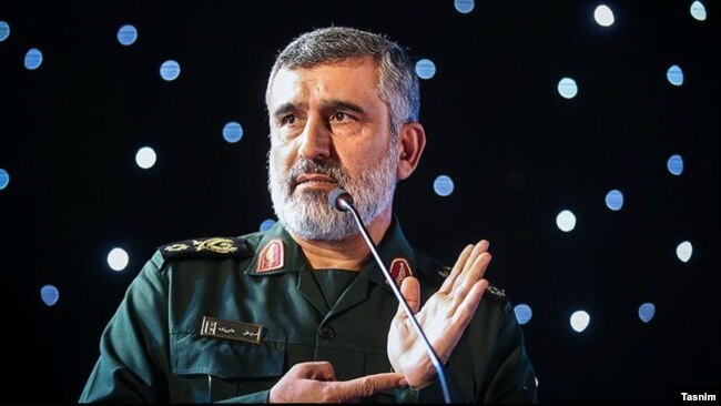 Iran--Brigadier General Amir Ali Hajizadeh, the head of the Guards’ aerospace division, March 07, 2018.