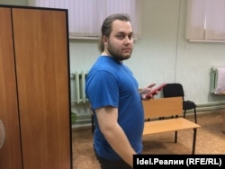 Дмитрий Егоров во время суда 28 декабря 2018 года