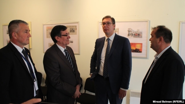 Aleksandar Vučić u posjeti Srpskom prosvjetnom i kulturnom društvu Prosvjeta