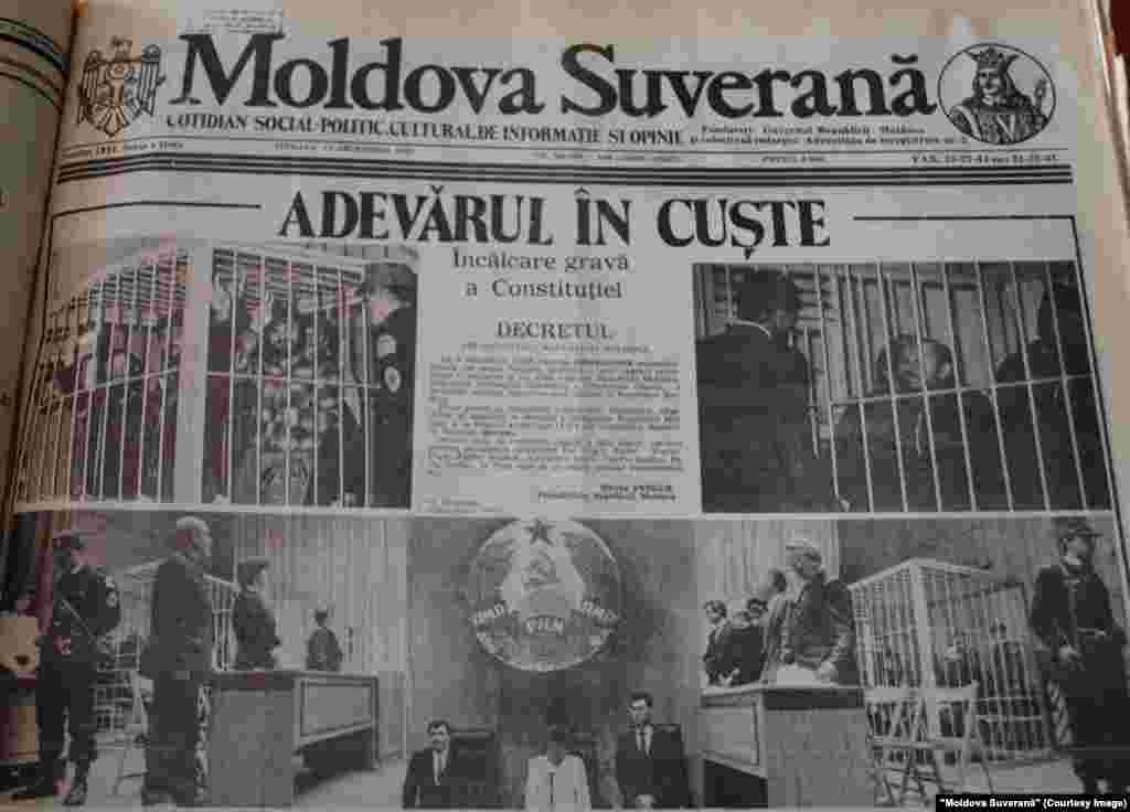 &quot;Moldova Suverană&quot;, 11 decembrie 1993, procesul grupului Ilaşcu întemniţat la Tiraspol
