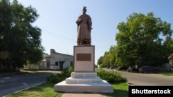 Пам’ятник гетьману Богдану Хмельницькому у Нікополі, встановлений у 1954 році