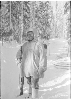 Simo Hayha, a Finnish sniper dubbed "White Death."