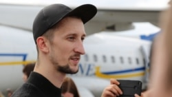 Александр Кольченко в первый день своего освобождения. Киев, 7 сентября 2019 года