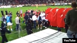 Incident posle utakmice Engleska - Srbija u Kruševcu