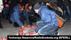 Ukraynada İİV/QİÇS xəstələrinə dəstək tədbiri, arxiv fotosu