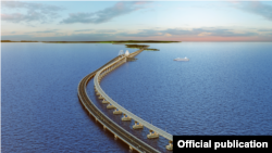 3D-модель Керченського мосту, ілюстраційне фото