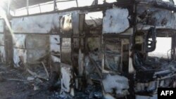 Фото с места аварии в Актюбинской области. 18 января 2018 г.