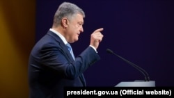 Петро Порошенко під час прес-конференції, Київ, 16 грудня 2018 року