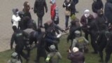 Belarusian Mourners Detained At Memorial For Slain Protester video grab