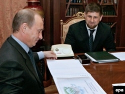 Владимир Путин и Рамзан Кадыров в мае 2006 года