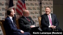 U.K. - U.S. Secretary of State Mike Pompeo attends a public discussion event with Britain's Foreign Secretary Dominic Raab at the Institute of Mechanical Engineers in London, Britain, January 30, 2020