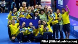 Історичні золоті нагороди збірної України з артистичного плавання на чемпіонаті світу у 2019 році