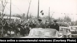 Nicolae Ceauşescu, Emil Bodnăraş şi alţii în timpul unei vizite de lucru în jud. Constanţa. (11 aprilie 1968) Sursa: Fototeca online a comunismului românesc; cota:77/1968