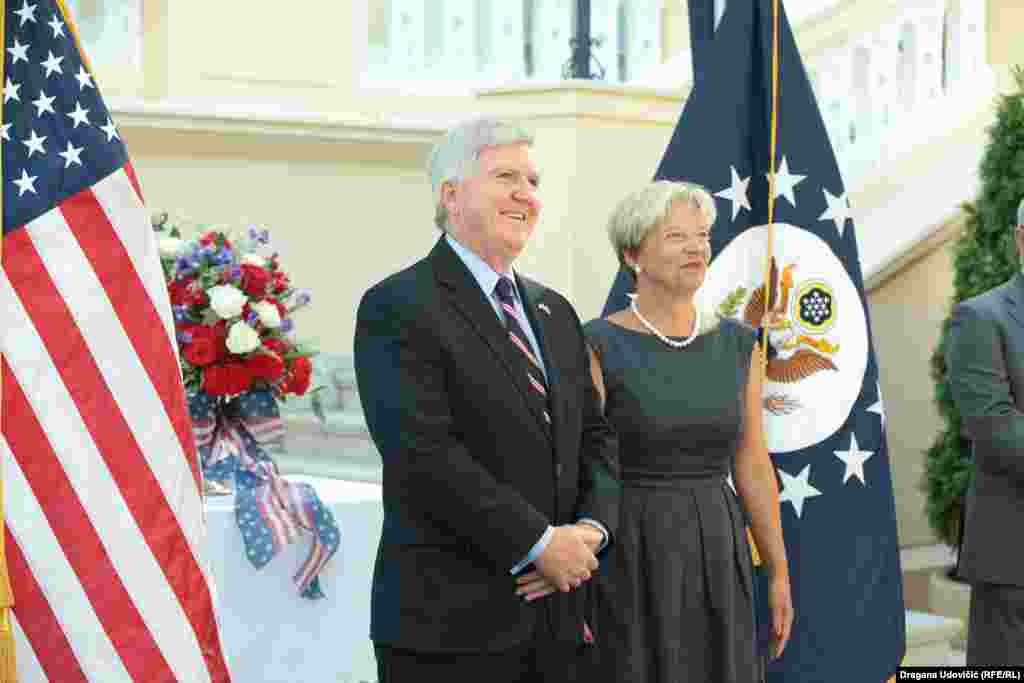 Ambasador SAD, Kajl Skat sa suprugom Nevenom