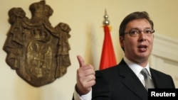 Serbian Prime Minister Aleksander Vucic says the European Union has lost some of its allure for Balkan states.