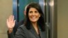 U.S. Ambassador to the U.N. Nikki Haley arrives at U.N. headquarters in New York, U.S., September 18, 2017. 