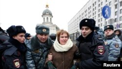 Hapšenja demonstranata u Moskvi