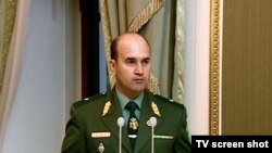 Türkmenistanyň milli howpsuzlyk ministri Çarymyrat Amanow.